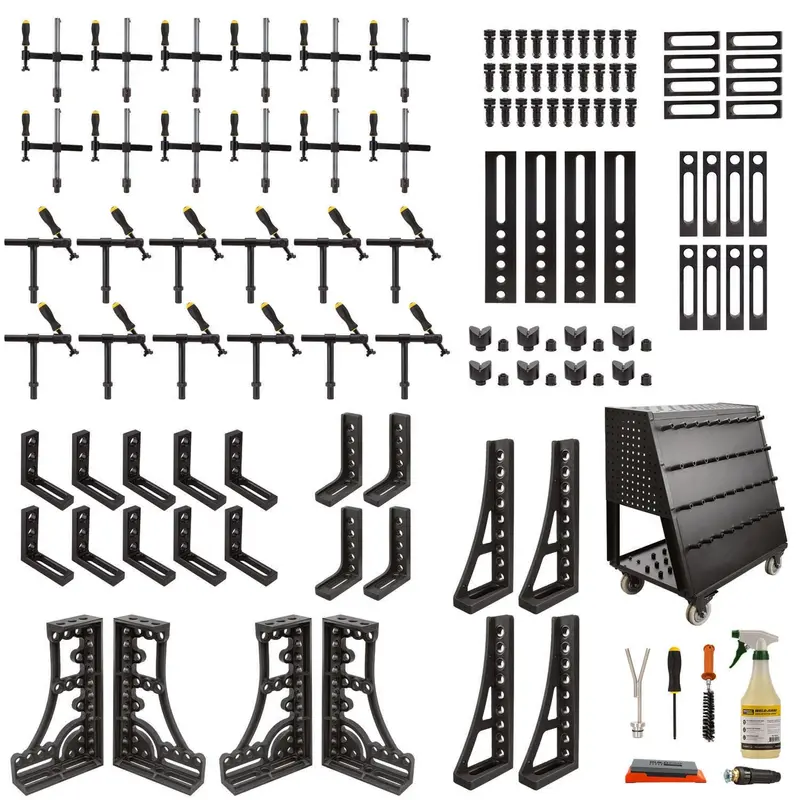 106-Piece U28 Fixturing System Kit – Inch-Spaced Modular Setup