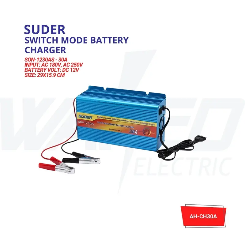 12V 30A Switch-Mode Battery Charger with Multi-Stage Charging