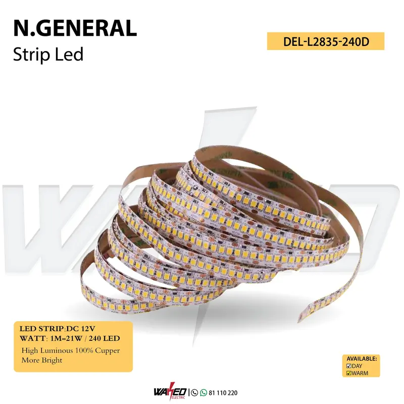 12V Flexible LED Strip – 240-LED Density