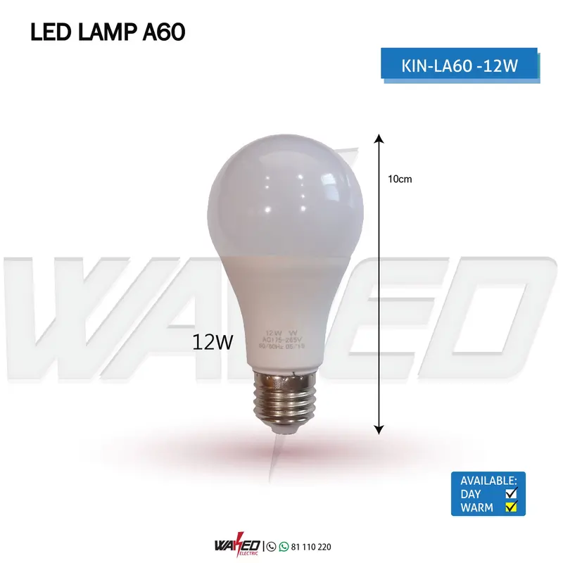12W LED A60 Bulb Lamp