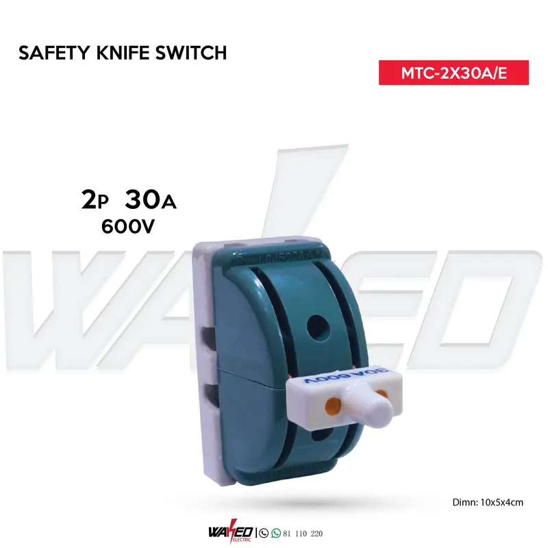 2-Pole 30A Compact Safety Knife Isolator
