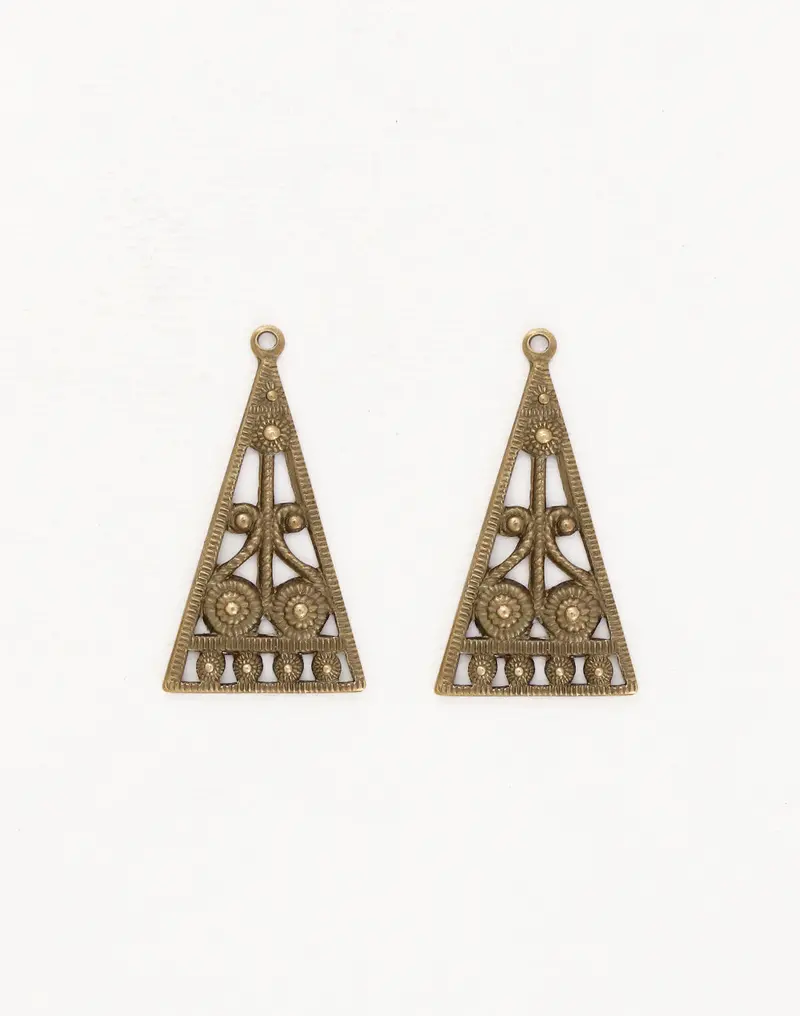 36x19mm Scroll Abacus Charms – Two