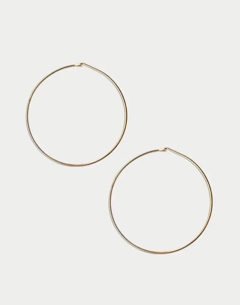 39.5mm Hoop Ear Wires – Lightweight Sterling-Finish Earring Findings