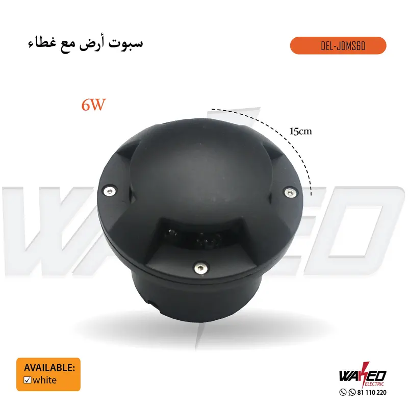 6W Ground-Mount LED Light with Protective Cover