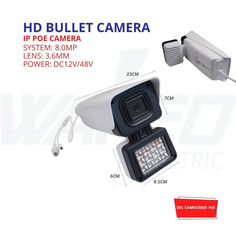 8MP HD POE Bullet IP Security Camera