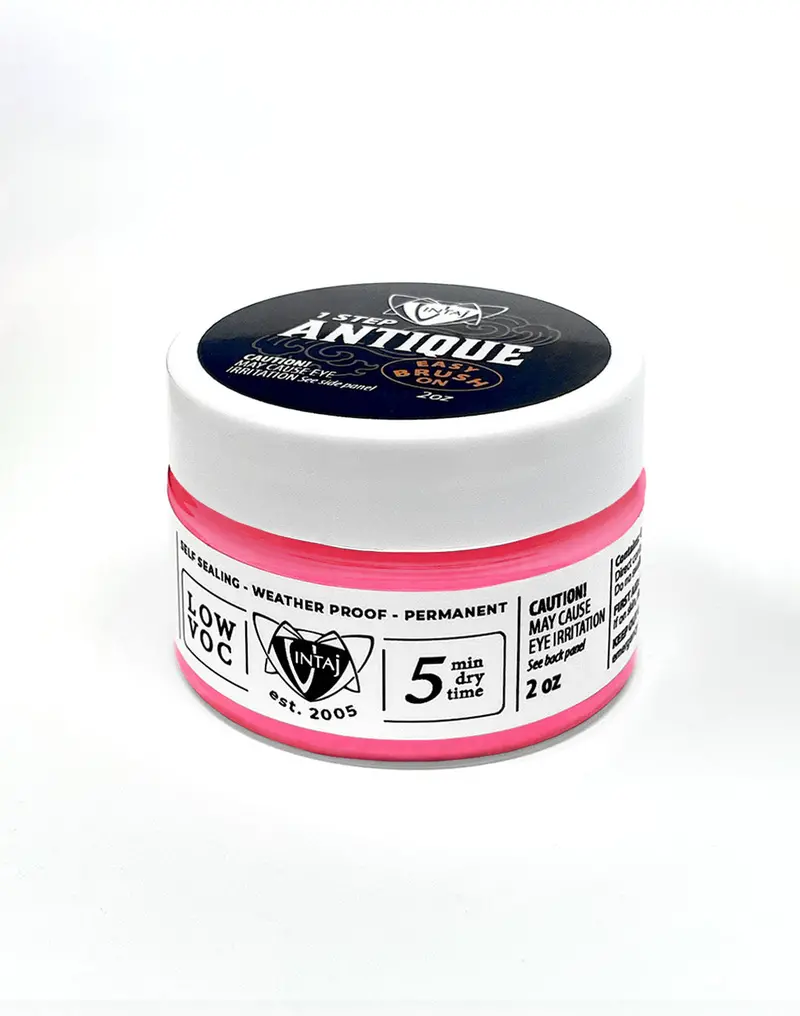 Antique Finish Paint in Bold Pink – 2 oz Instant Aged Appearance