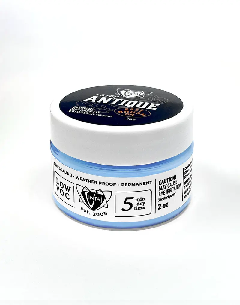Antique Finish Paint in Luminous Blue – 2 oz Simplified Heritage Coating