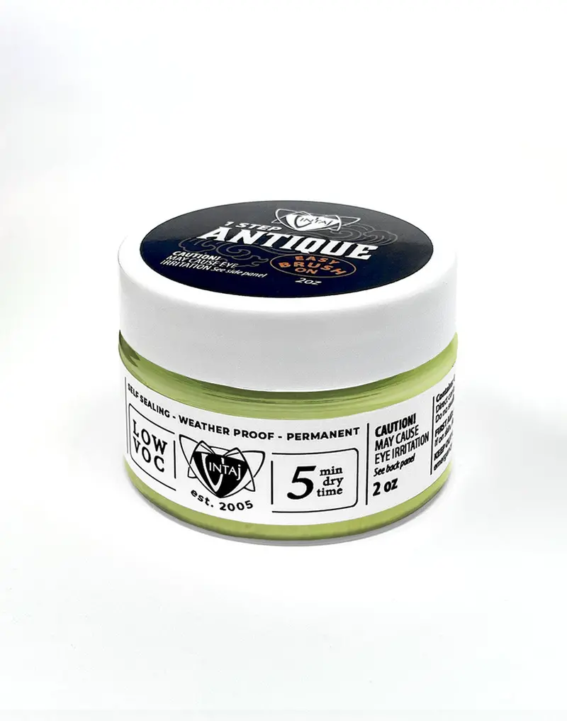 Antique Finish Paint in Olive Green – 2 oz One-Step Application