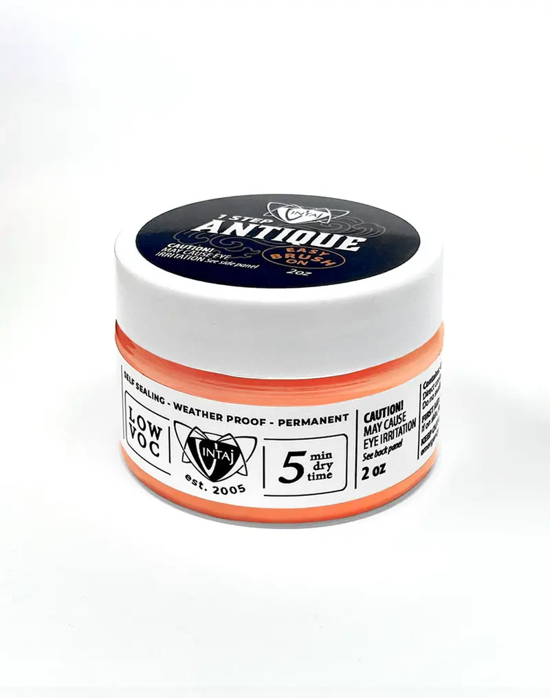 Antique Finish Paint in Rusty Orange – 2 oz Weathered Industrial Tone