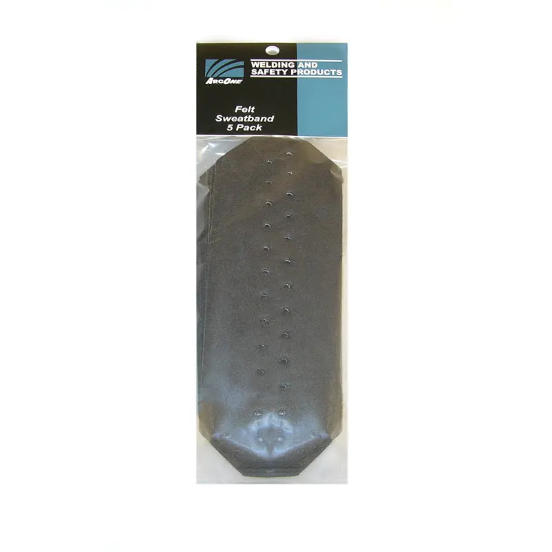 ArcOne 04-HGSB-5 Lightweight Felt Sweatband Pack – 5 Count, Black
