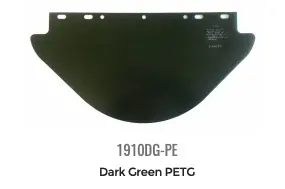 ArcOne Dark Green PETG Flat Visor Sheet – 19″ x 9.75″, 0.040″ Thick (10-Pack)