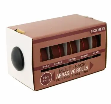 Assorted Grit Abrasive Roll Set (5-Pack)