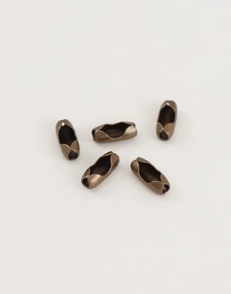Ball Chain Clasp for 3.2mm Chains – Five 10mm End Caps