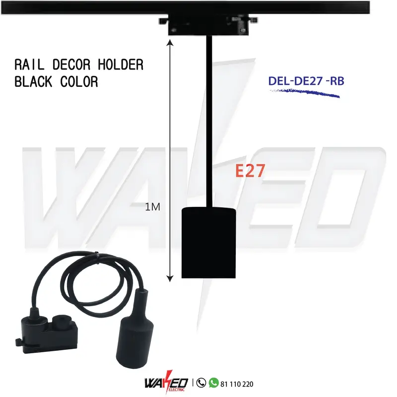 Black E27 Lamp Holder