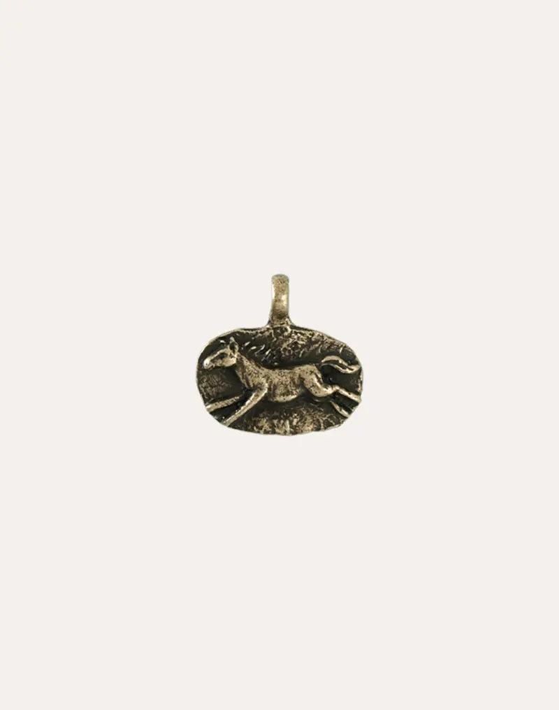 Brave Horse Charm – 20mm Elegant Animal Pendant (Single Piece)