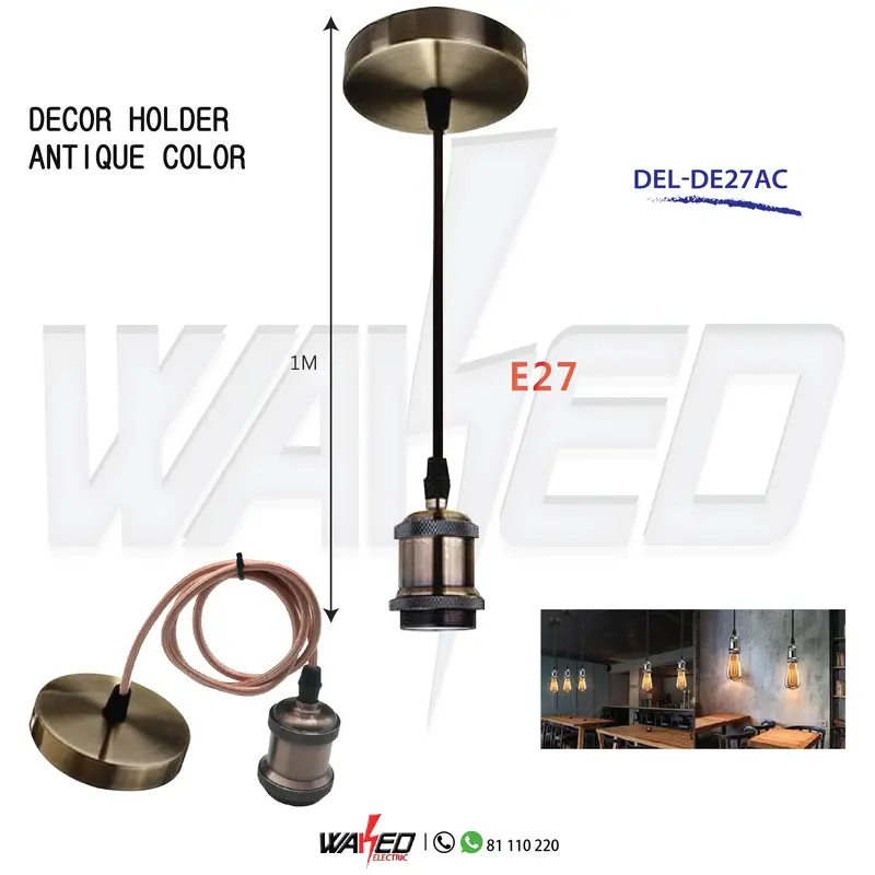 Bronze E27 Lamp Holder