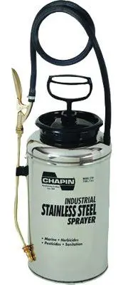Chapin 2-Gallon Stainless Steel Sprayer – 12 Inch Extension and 42 Inch Hose