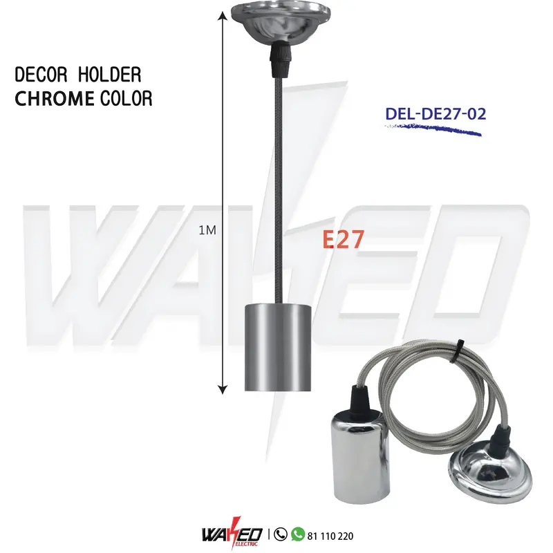 Chrome E27 Lamp Holder
