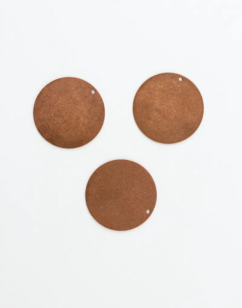 Compact Circle Charm, 26mm, Pack of 3
