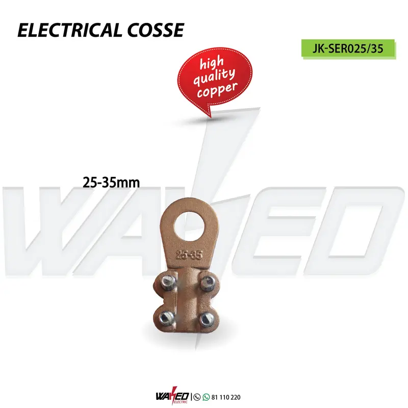 Copper Cable Lug – 25–35 mm² Cross-Section