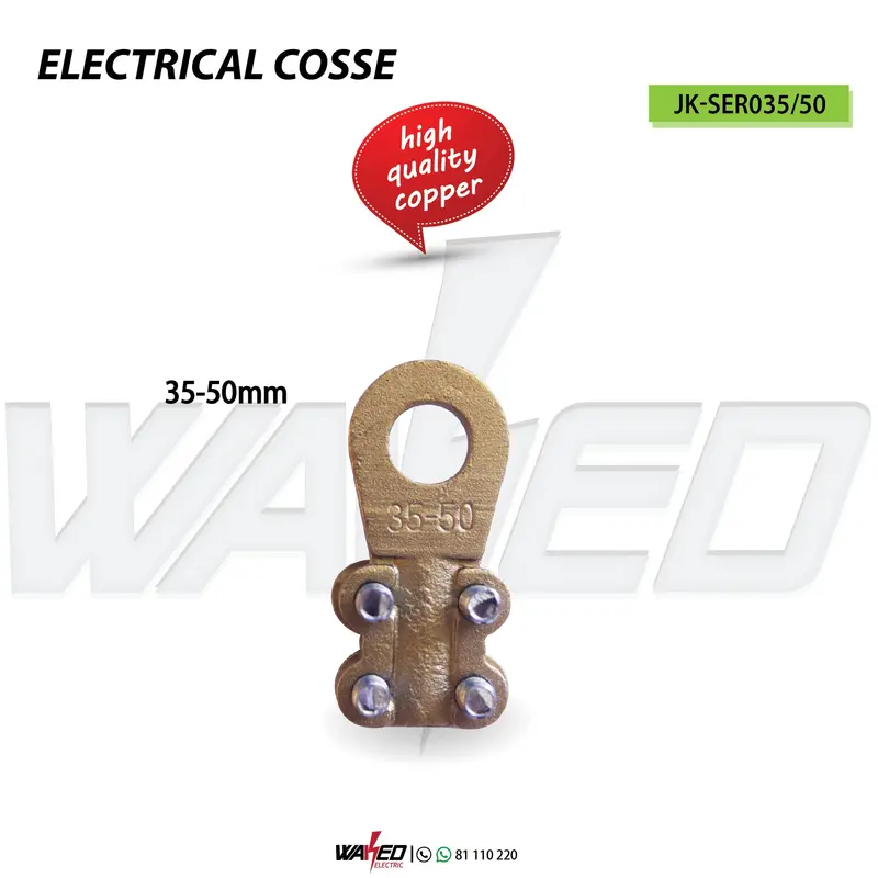 Copper Cable Lug – 35–50 mm² Cross-Section