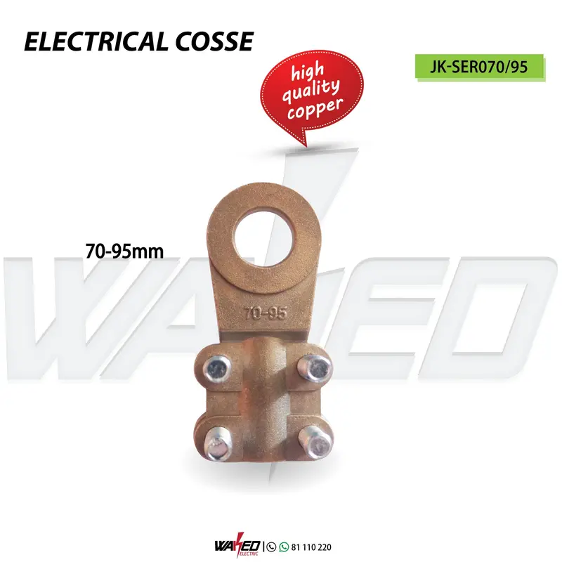 Copper Cable Lug – 70–95 mm² Cross-Section