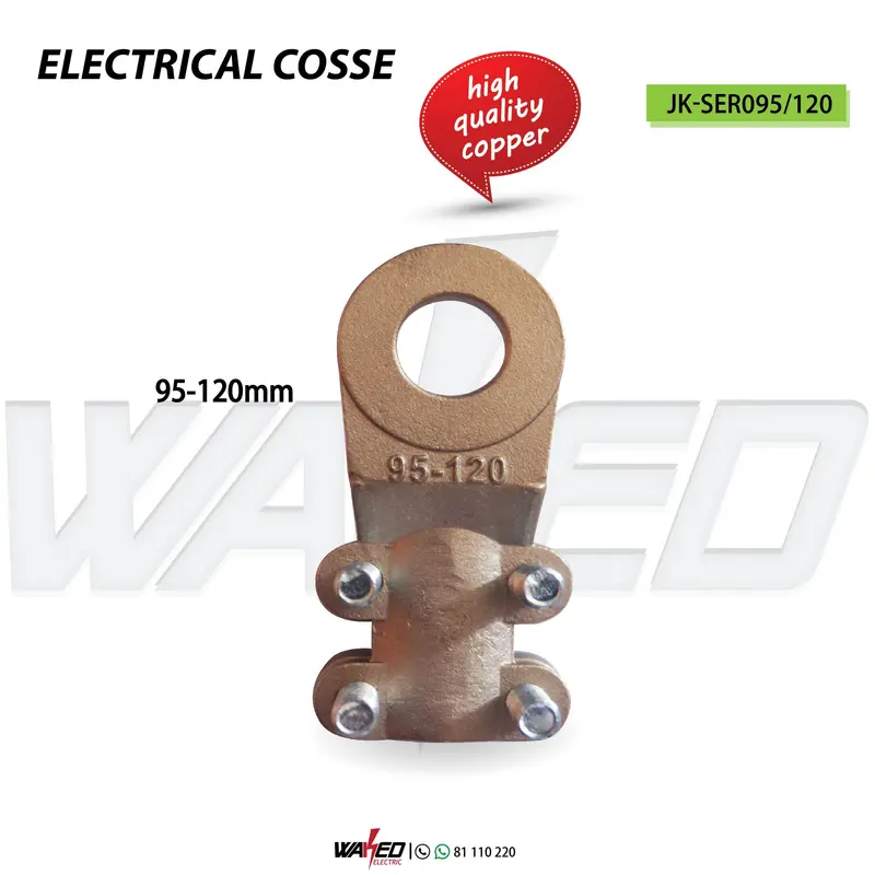 Copper Cable Lug – 95–120 mm² Cross-Section