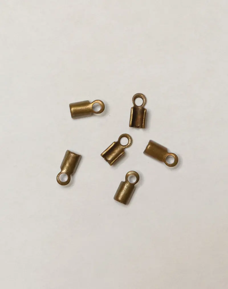 Cord Crimp End Cap – 9mm Secure Finishing Bead for Cords & Cables (6-Pack)