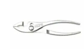 Crescent 181-H28N-05 Cee Tee Curved-Jaw Slip-Joint Pliers — 8″, Non-Slip Grip
