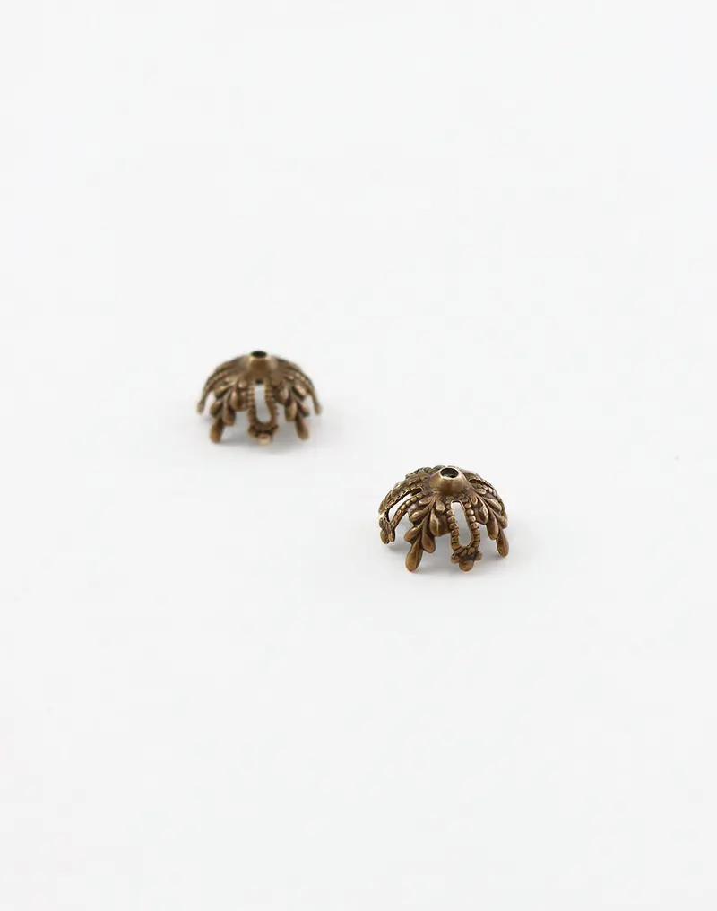 Elegant Canopy Bead Cap – 12mm, Pair