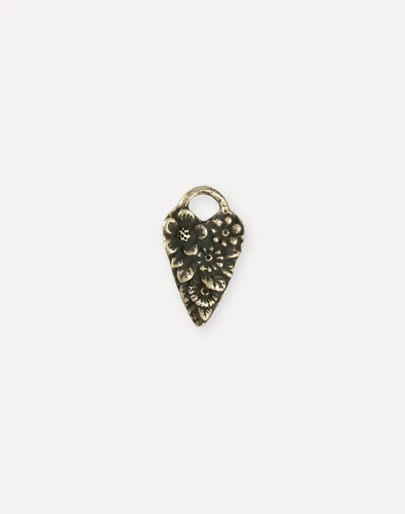 Fairy Heart Charm – 25x15mm Whimsical Pendant (Single Piece)
