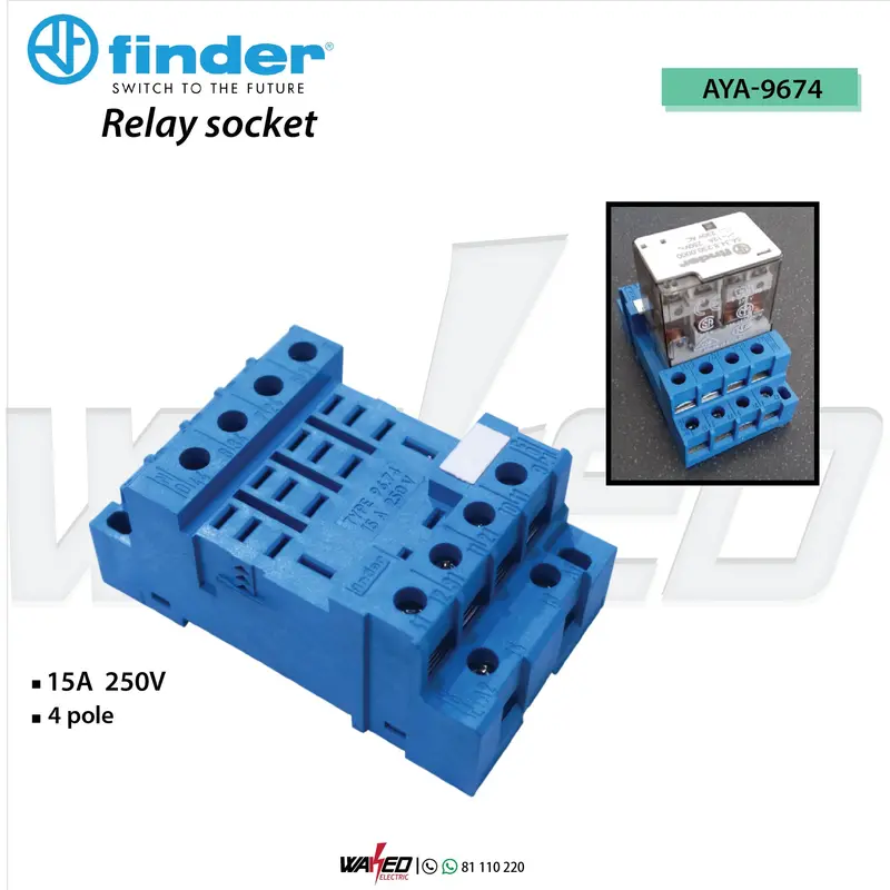Finder 4-Pole Relay Socket – Type B