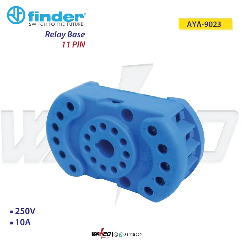 FINDER Relay Socket Base – 10A Rated