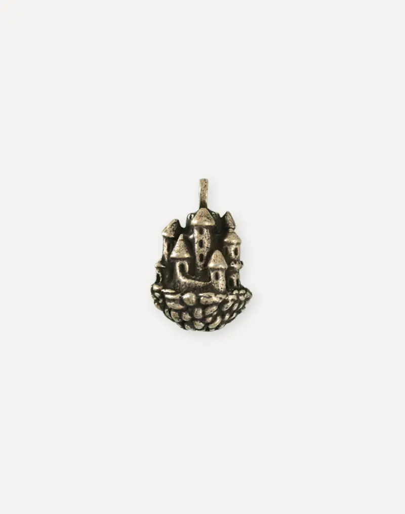 Floating Castle Charm – 26x18mm Pendant (Single Piece)