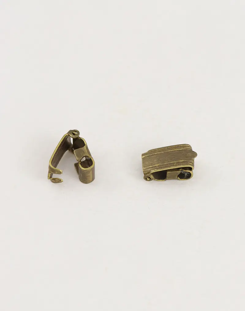 Foldover Clasp – Two 13×6.5mm Hinged Jewelry Closures