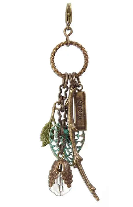 GROW Intention Charm – Uplifting Personal Development Pendant