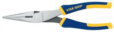 IRWIN VISE-GRIP 2078218 Long-Nose Pliers – 8″ Chromium Steel, Precision Tip