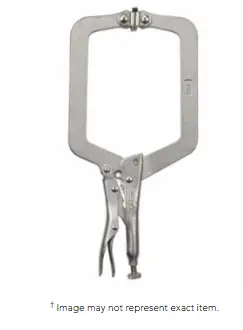 Irwin VISE-GRIP® 9SP Swivel-Pad Locking C-Clamp – 4-1/2″ Jaw Opening, 9″ Length