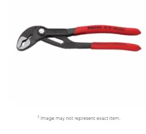 Knipex 8701180 180 mm Cobra Water Pump Pliers – Compact Adjustable Gripping Tool with 11 Positions