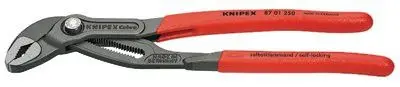 Knipex 8701250 250 mm Cobra Water Pump Pliers – Ergonomic Box-Joint Design with 11 Settings