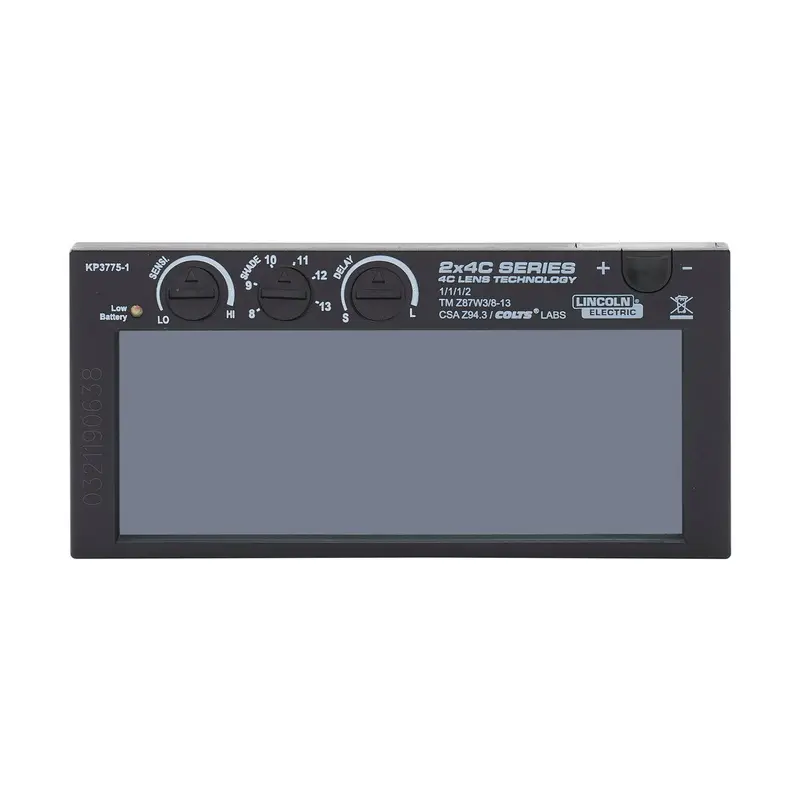 Lincoln Electric Viking 2x4C Auto-Darkening Welding Lens – Adjustable Shade 8–13