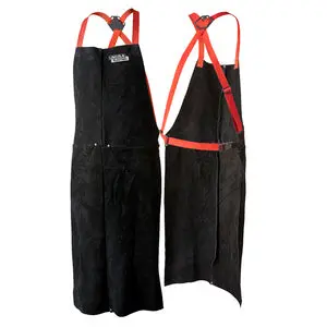 Lincoln K3110-ALL Split-Leather Welding Apron with Reinforced Edges