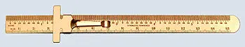 Precision Measuring Rule – 1/64 Inch and 1 mm Graduations