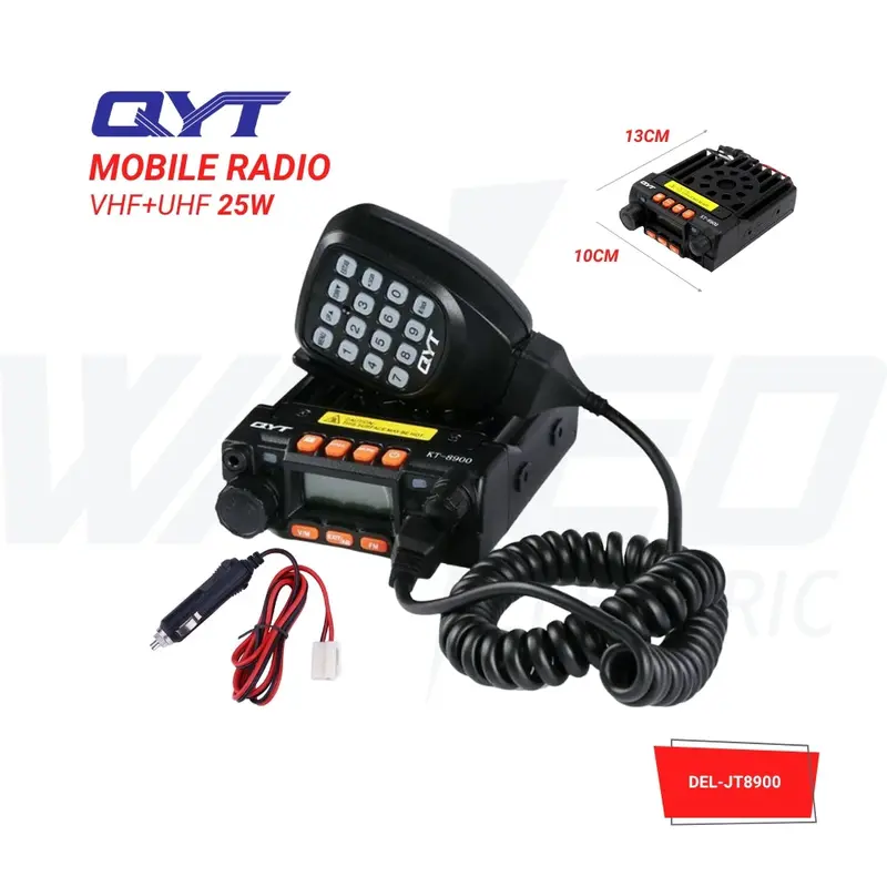 QYT KT-8900 Dual-Band VHF/UHF Mobile Radio – 25W Output