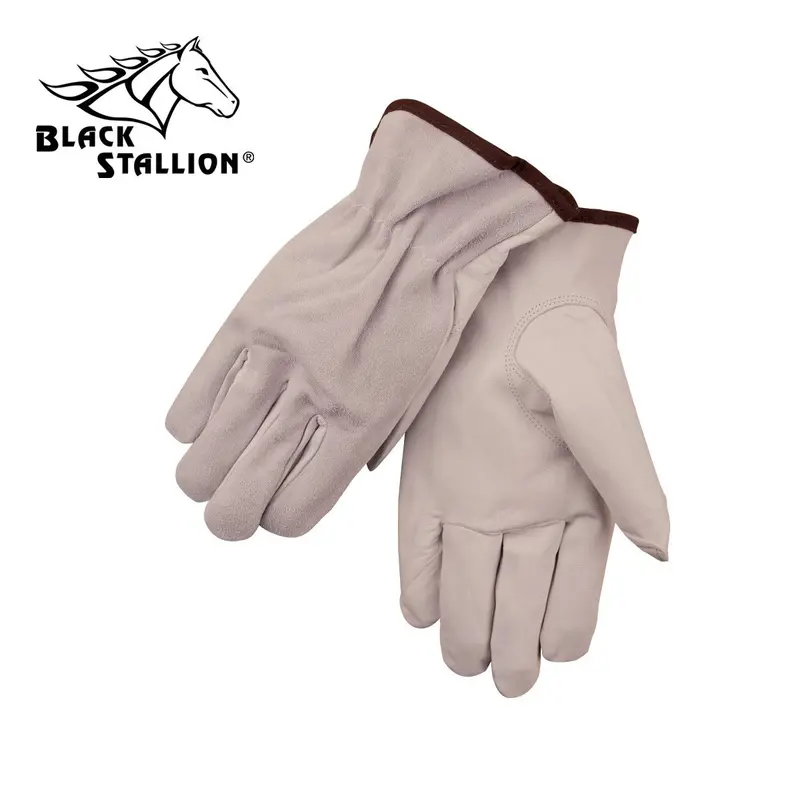 Revco 9GB Driver’s Gloves — Goatskin Palm & Cowhide Split Back for Durability (1 Pair)
