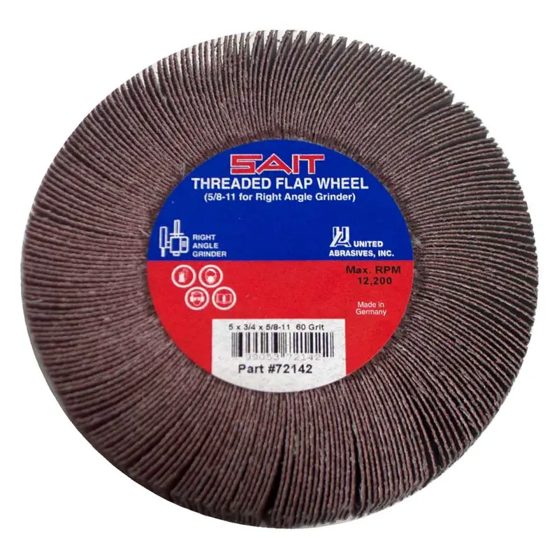 Sait 72142 Grinding Disc – 5″ x 3/4″ x 5/8″-11, 60 Grit