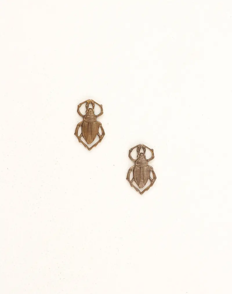Scarab Charm Pair – 18×11 mm, Set of 2