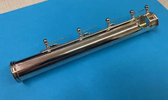Silver-Plated Flute Foot Joint (B) with Spring Mechanism
