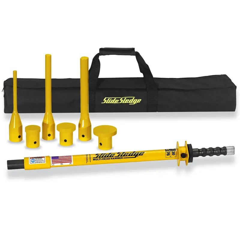 SLIDE SLEDGE Multi-Head Hammer with Six Interchangeable Pin Drivers