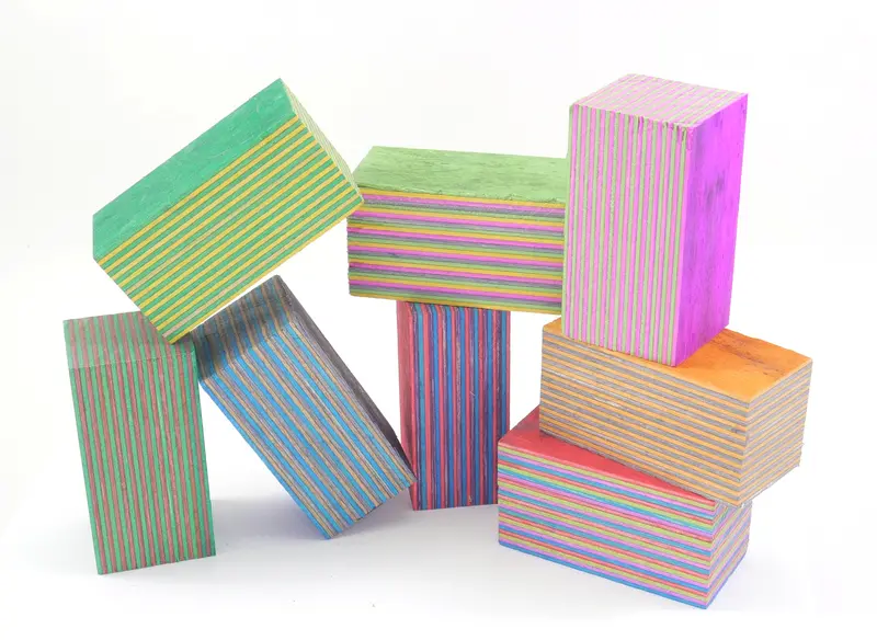 Spectra Ply Laminated Wood Bottle Stopper Blanks